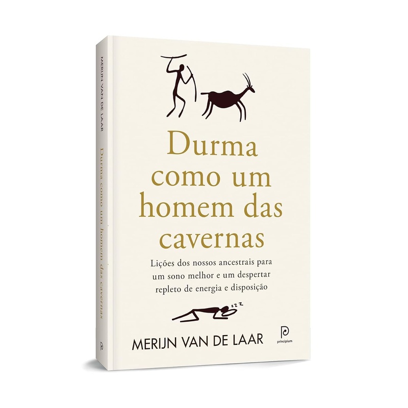 Capa do livro Durma como um homem das cavernas, de Merijn Van de Laar.